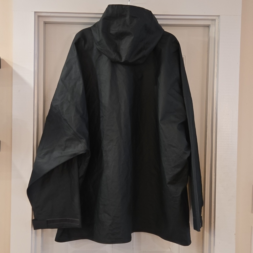 NWT Carhartt Hooded Waterproof Lightweight Rain Coat Mens 3XL Tall Olive Green - Picture 8 of 13